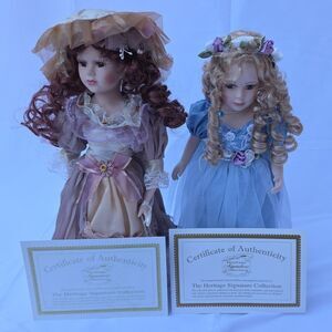 Lot of Two Native American Callie & Katherin Victorian Doll